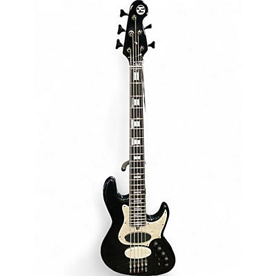 Used Maruszczyk ELWOOD L5A Black and White Electric Bass Guitar
