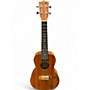 Used Maui Solid Ukelele with Turtle Inlay Natural Ukulele Natural