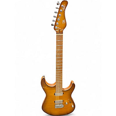 Used Mayones AQUILA AMBER BURST Solid Body Electric Guitar