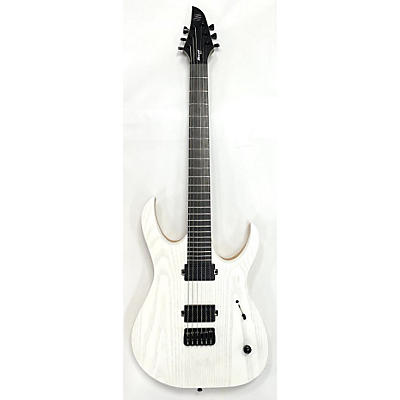 Used Mayones Duvell Elite Gothic Trans White Solid Body Electric Guitar