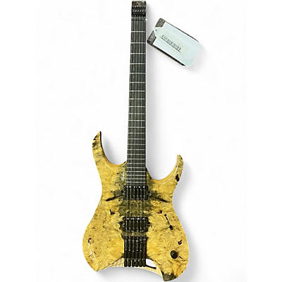 Used Mayones Hydra 6 Elite Master Grade Buckeye Burl Natural Solid Body Electric Guitar