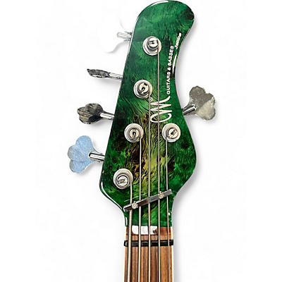 Used Mayones JABBA 5 CUSTOM GREEN Electric Bass Guitar