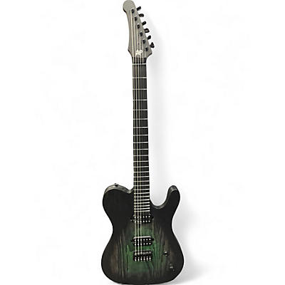 Used Mayones REGIUS 6 BLACK GREEN Solid Body Electric Guitar