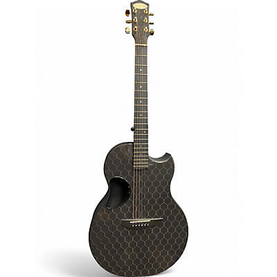 Used McPherson SABLE HONEYCOMB CARBON FIBER WEAVE HONEYCOMB Acoustic Electric Guitar