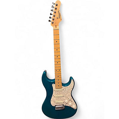 Used Melancon Pro Artist S aqua blue Solid Body Electric Guitar