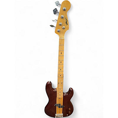 Used Memphis Bass Natural Electric Bass Guitar