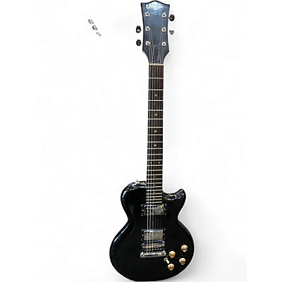 Used Memphis LP Style Black Solid Body Electric Guitar