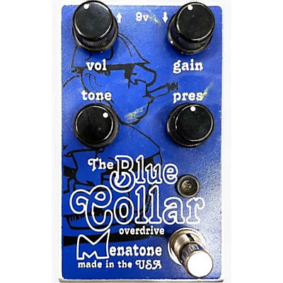 Used Menatone The Blue Collar Overdrive Effect Pedal
