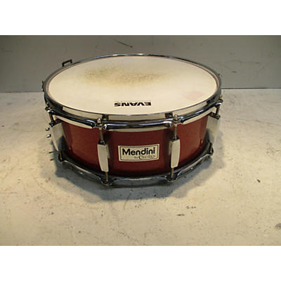 Used Mendini 14X5.5 Snare Drum Red