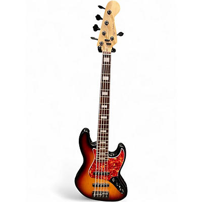 Used Mh Custom Jazz Bass 3 Color Sunburst Electric Bass Guitar