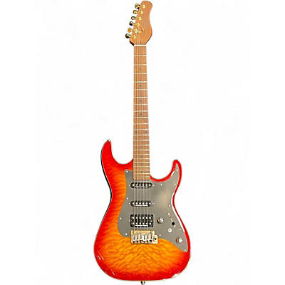 Used Michael Kelly 1967 Mod Shop Aged Cherry Burst Solid Body Electric Guitar