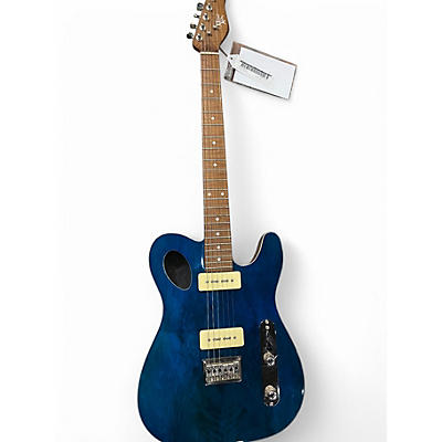 Used Michael Kelly 59 Port Thinline Transparent Blue Acoustic Electric Guitar