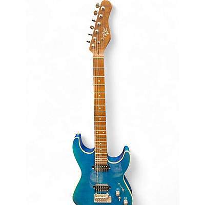 Used Michael Kelly 62 blaze blaze blue Solid Body Electric Guitar