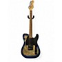 Used Michael Kelly Burl 50 Ultra Blue Burl Solid Body Electric Guitar Blue Burl