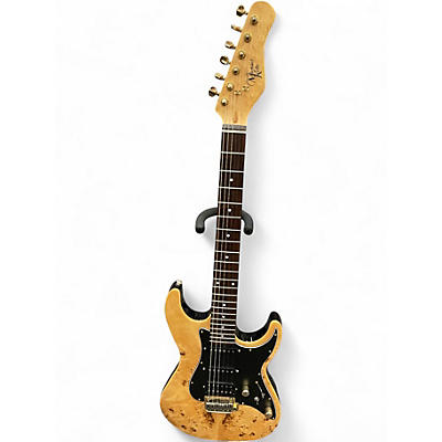 Used Michael Kelly CC60BB Custom Collection Double Cut HSS Natural Solid Body Electric Guitar