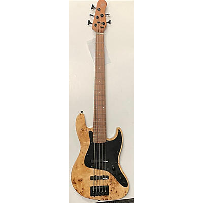 Michael Kelly Used Michael Kelly CUSTOM COLLECTION ELEMENT 5R NATURAL BURL Electric Bass Guitar