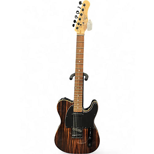 Used Michael Kelly Custom Collection 50 Striped Ebony Solid Body Electric Guitar Striped Ebony