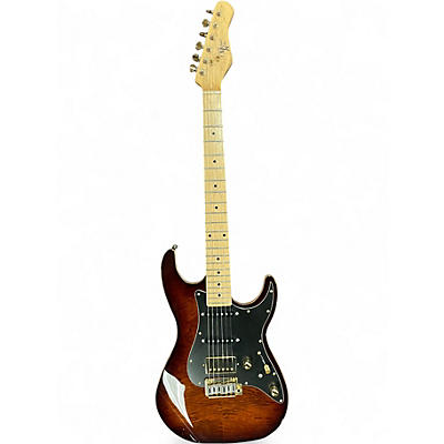 Used Michael Kelly Custom Collection HSS Antique Amber Solid Body Electric Guitar