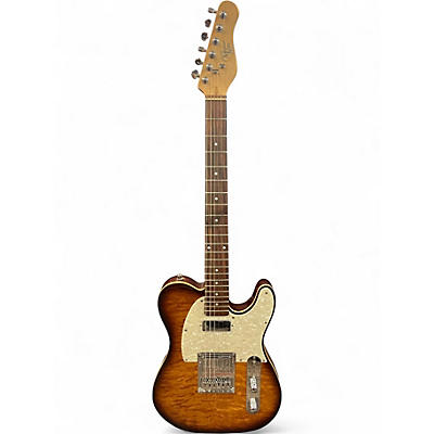 Used Michael Kelly Custom Collection Tiger Eye Solid Body Electric Guitar