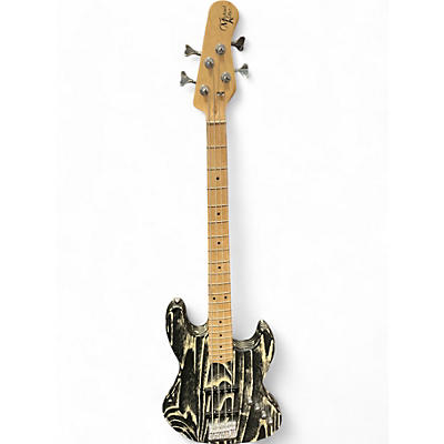 Michael Kelly Used Michael Kelly Element 4 Black and White Electric Bass Guitar