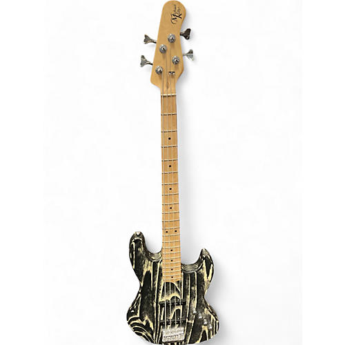 Michael Kelly Used Michael Kelly Element 4 Black and White Electric Bass Guitar Black and White