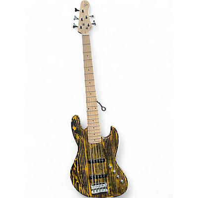 Michael Kelly Used Michael Kelly Element 5 OP Jazz Yellow Electric Bass Guitar