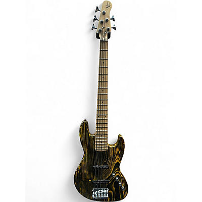 Used Michael Kelly Element 5OP 5 string  Trans Yellow Electric Bass Guitar