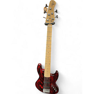 Michael Kelly Used Michael Kelly Element 5OP TRANSPARENT RED Electric Bass Guitar