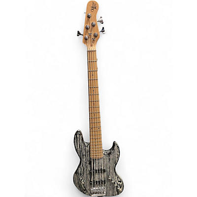 Used Michael Kelly Element Black and White Electric Bass Guitar