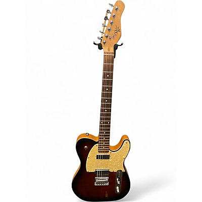 Used Michael Kelly  HYBRID 55 BROWN SUNBURST Solid Body Electric Guitar