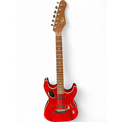 Used Michael Kelly HYBRID 60 PORT Red Hollow Body Electric Guitar
