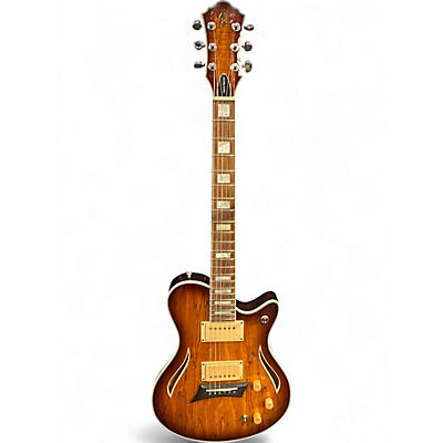 Used Michael Kelly Hybrid Special 2 Tone Sunburst Hollow Body Electric Guitar
