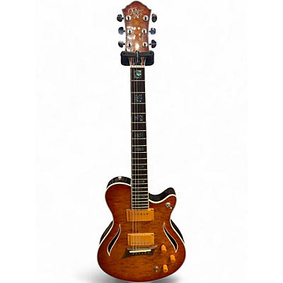 Used Michael Kelly Hybrid Special ORANGE BURST Hollow Body Electric Guitar