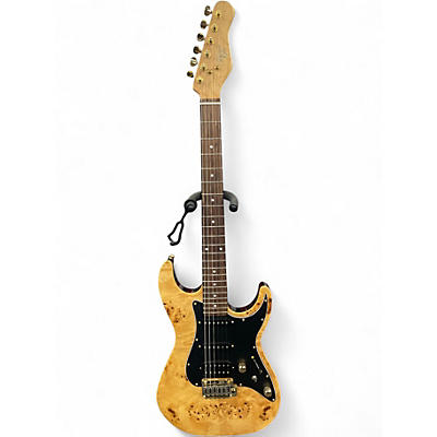 Used Michael Kelly MK60 Burl Ultra Natural Burl Solid Body Electric Guitar