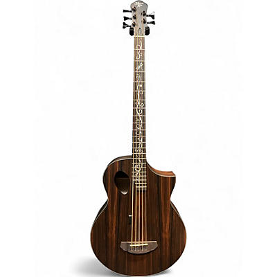 Used Michael Kelly MKD5SJESFS 5 String Dragonfly Acoustic Electric Java Ebony Acoustic Bass Guitar