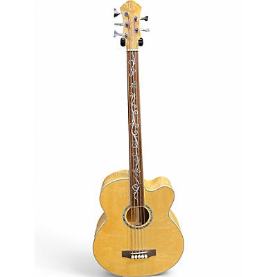 Used Michael Kelly MKDF5 FL 5 String Dragonfly Acoustic Electric Natural Acoustic Bass Guitar