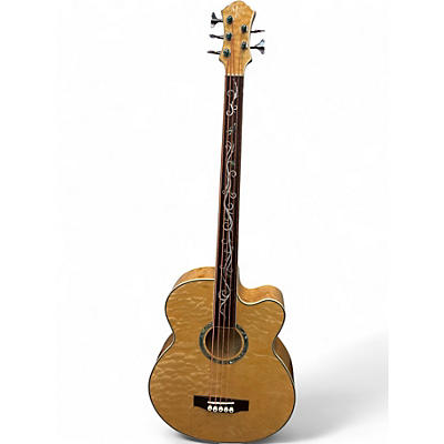 Used Michael Kelly MKDF5FL Dragonfly 5 String Natural Acoustic Bass Guitar