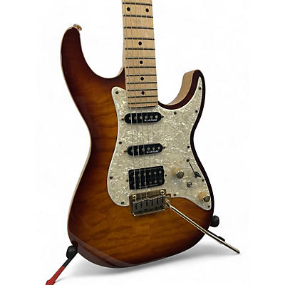 Michael Kelly Used Michael Kelly Mod Shop 67 Duncan Sienna Sunburst Solid Body Electric Guitar