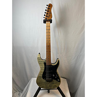 Michael Kelly Used Michael Kelly Mod Shop 67 Duncan Trans Green Solid Body Electric Guitar