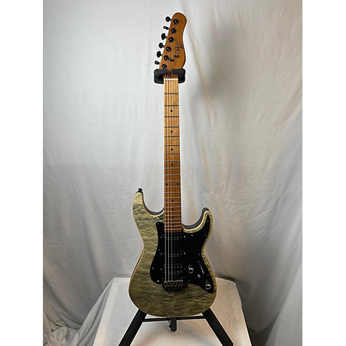 Michael Kelly Used Michael Kelly Mod Shop 67 Duncan Trans Green Solid Body Electric Guitar Trans Green