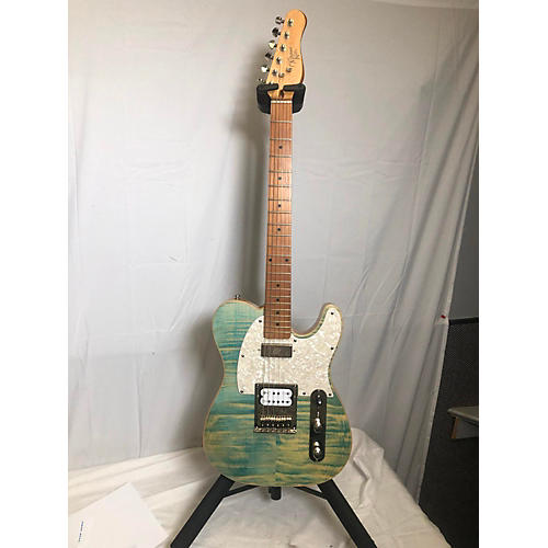 Michael Kelly Used Michael Kelly Mod Shop Duncan 55 Blue Stain Solid Body Electric Guitar Blue Stain