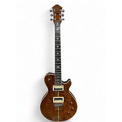 Used Michael Kelly PATRIOT CUSTOM Amber Solid Body Electric Guitar