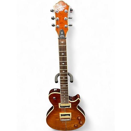 Used Michael Kelly PATRIOT INSTINCT CUSTOM COLLECTION Amber Solid Body Electric Guitar Amber