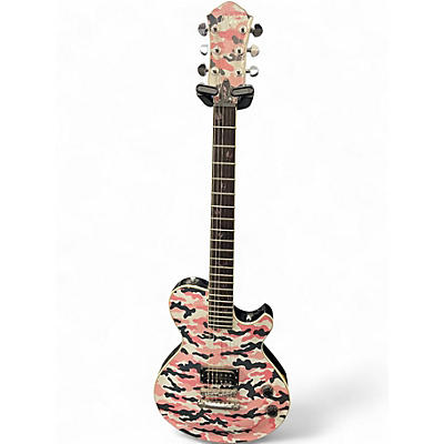 Used Michael Kelly Patriot Blake Shelton Signature Pink Camouflage Solid Body Electric Guitar