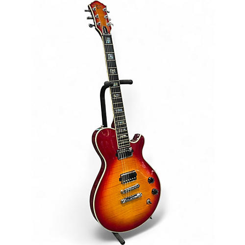 Used Michael Kelly Patriot Custom 2 Tone Sunburst Solid Body Electric Guitar 2 Tone Sunburst