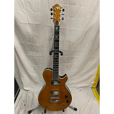 Michael Kelly Used Michael Kelly Patriot Custom Trans Amber Solid Body Electric Guitar