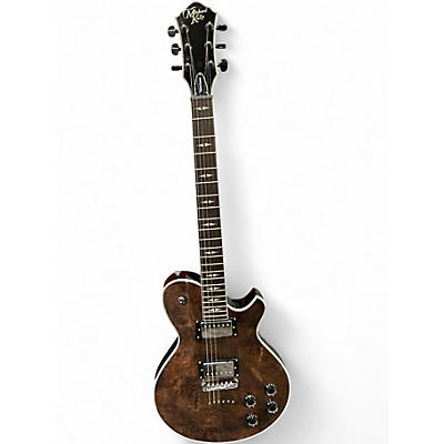 Used Michael Kelly Patriot Decree Brown Flame Solid Body Electric Guitar