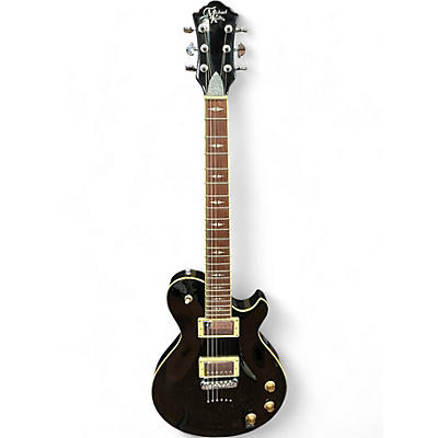 Used Michael Kelly Patriot Decreee Black and Gold Solid Body Electric Guitar