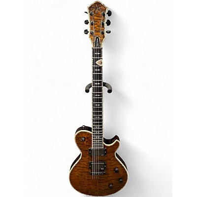 Used Michael Kelly Patriot Premium Tiger Eye Solid Body Electric Guitar
