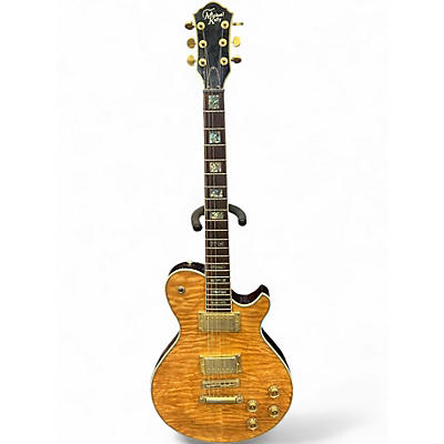 Used Michael Kelly Patriot Q Amber Solid Body Electric Guitar